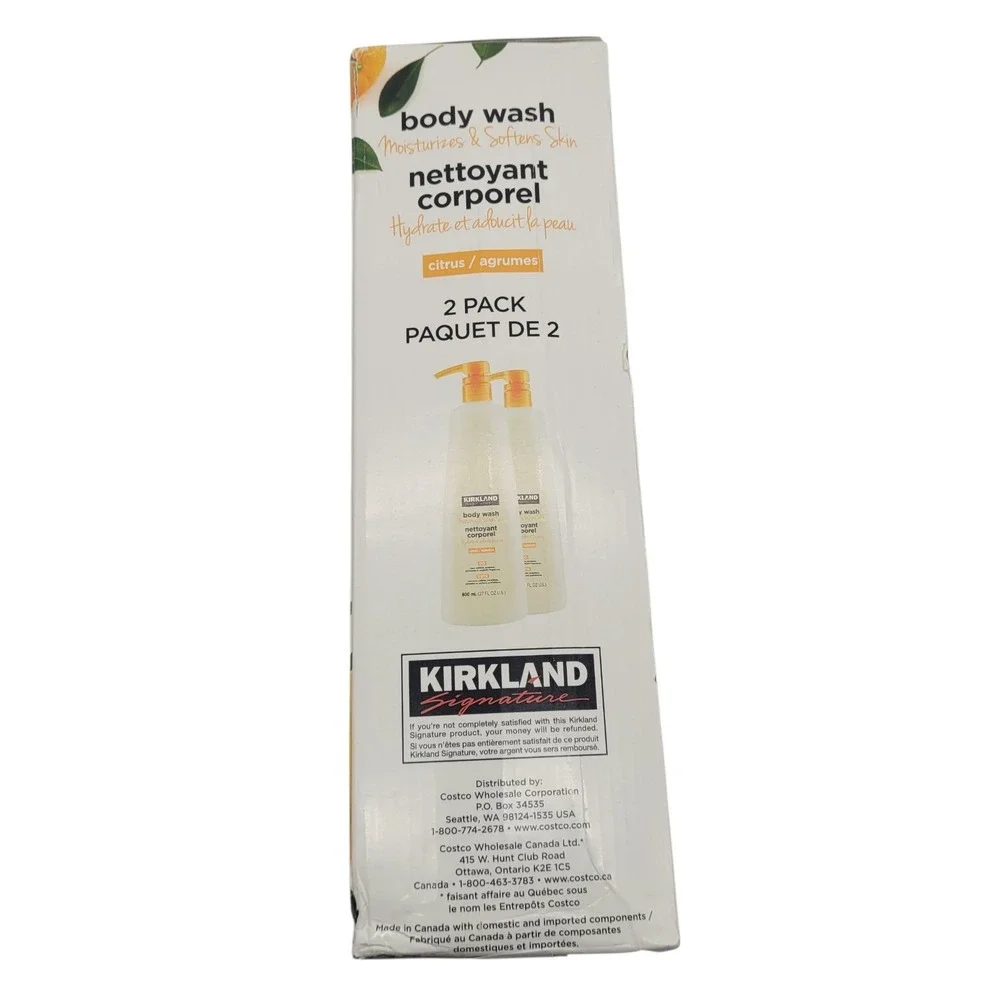 Kirkland Signature Liquid Body Wash Natural Citrus 27 fl oz 2-count